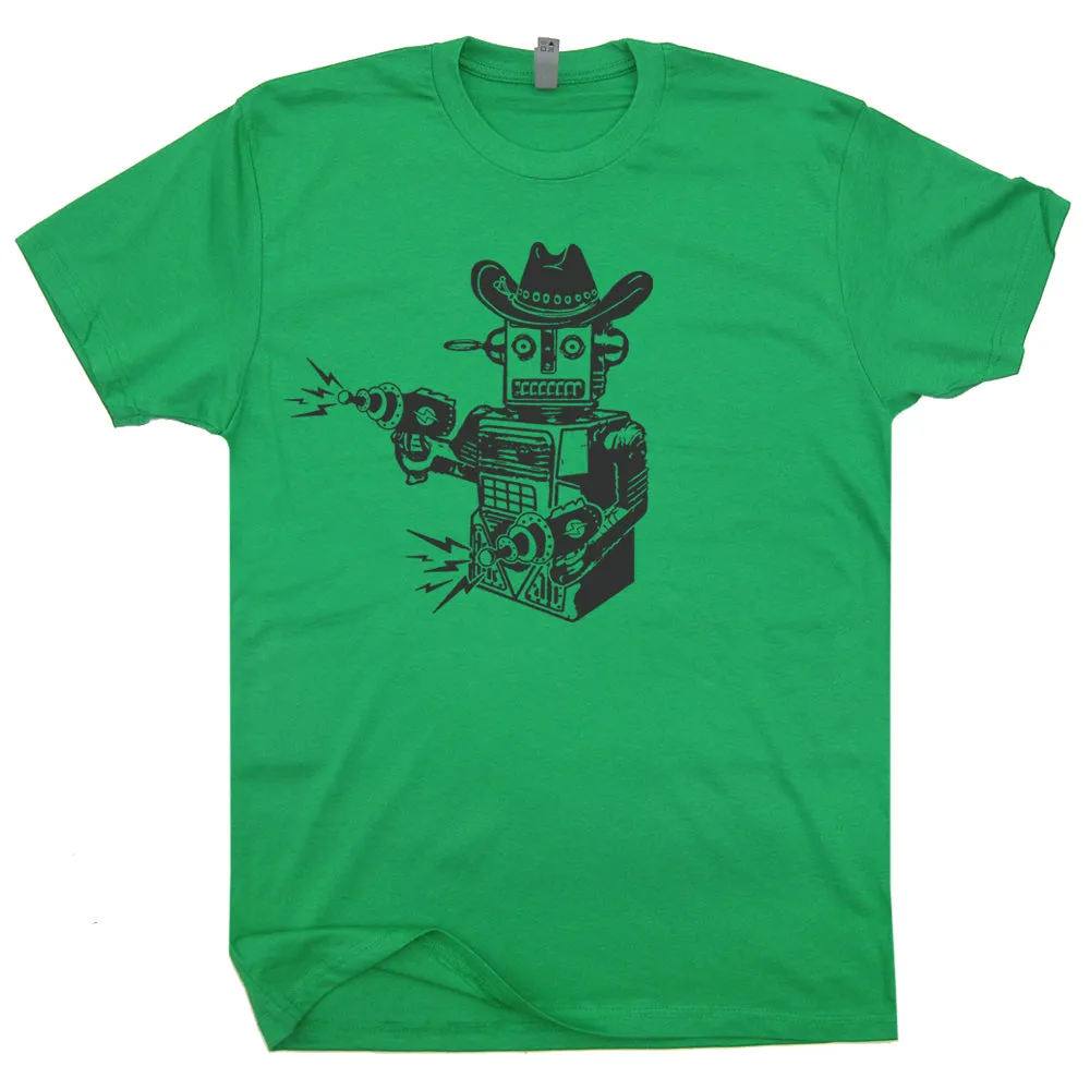 Toy Robot T Shirt Cowboy Robot Shirt Vintage Science Fiction Shirt