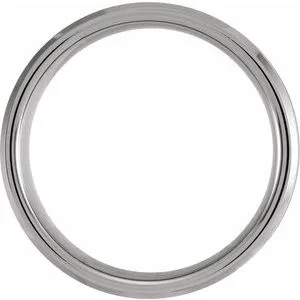 Tungsten Beveled-Edge Band with Acacia Wood Inlay TAR52150 - 8 mm