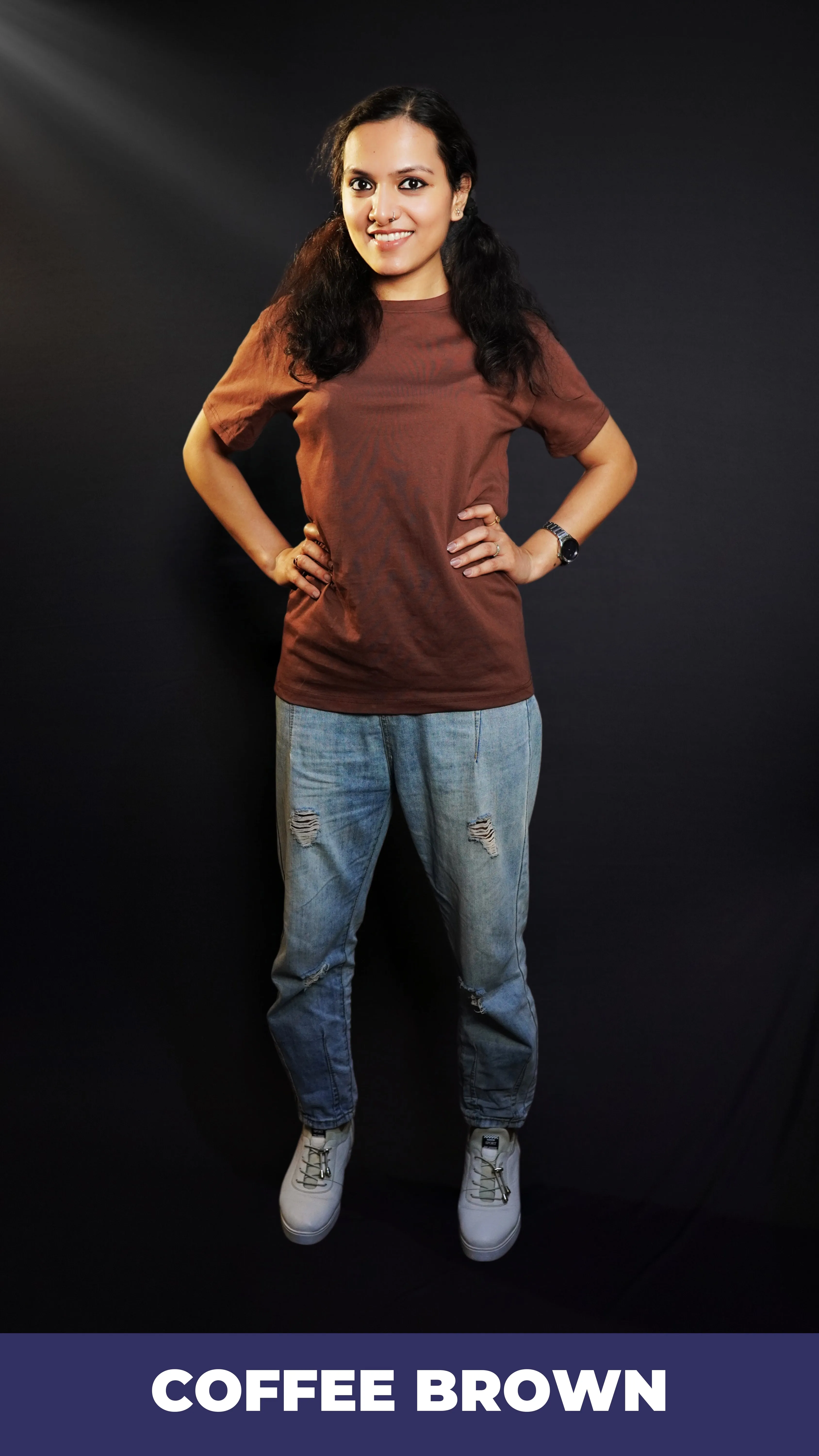 Unisex Coffee Brown T shirt