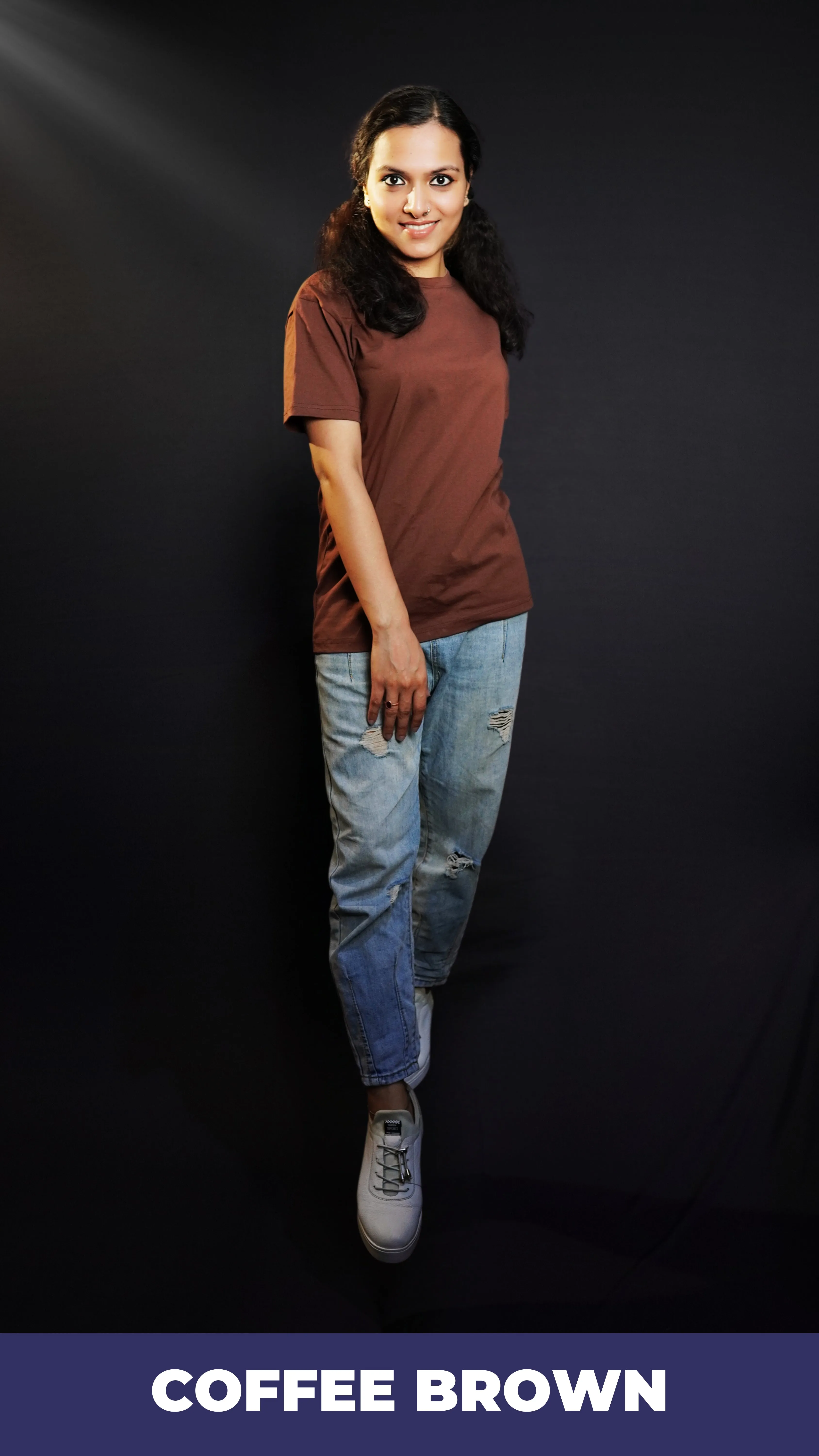 Unisex Coffee Brown T shirt
