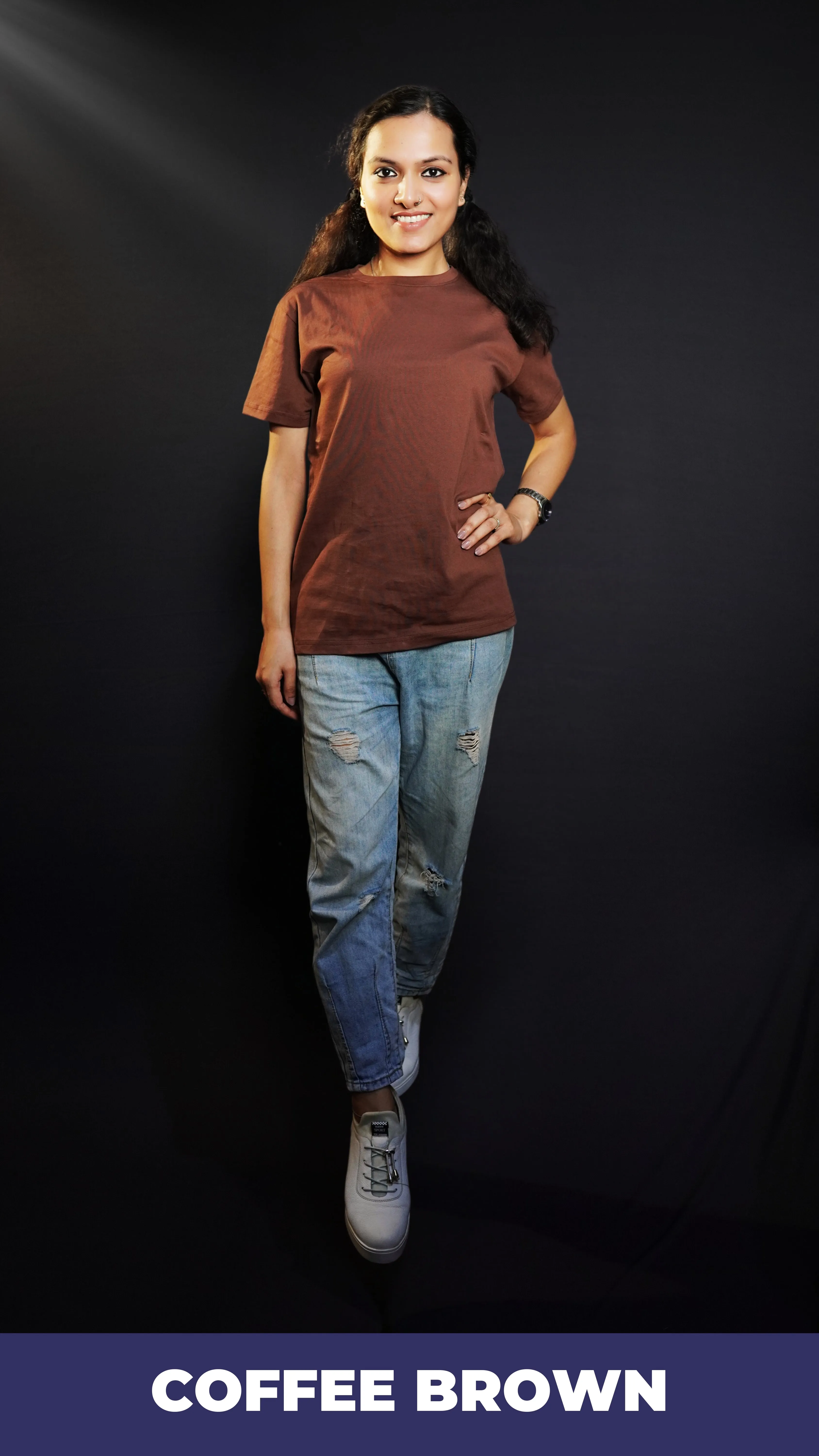 Unisex Coffee Brown T shirt