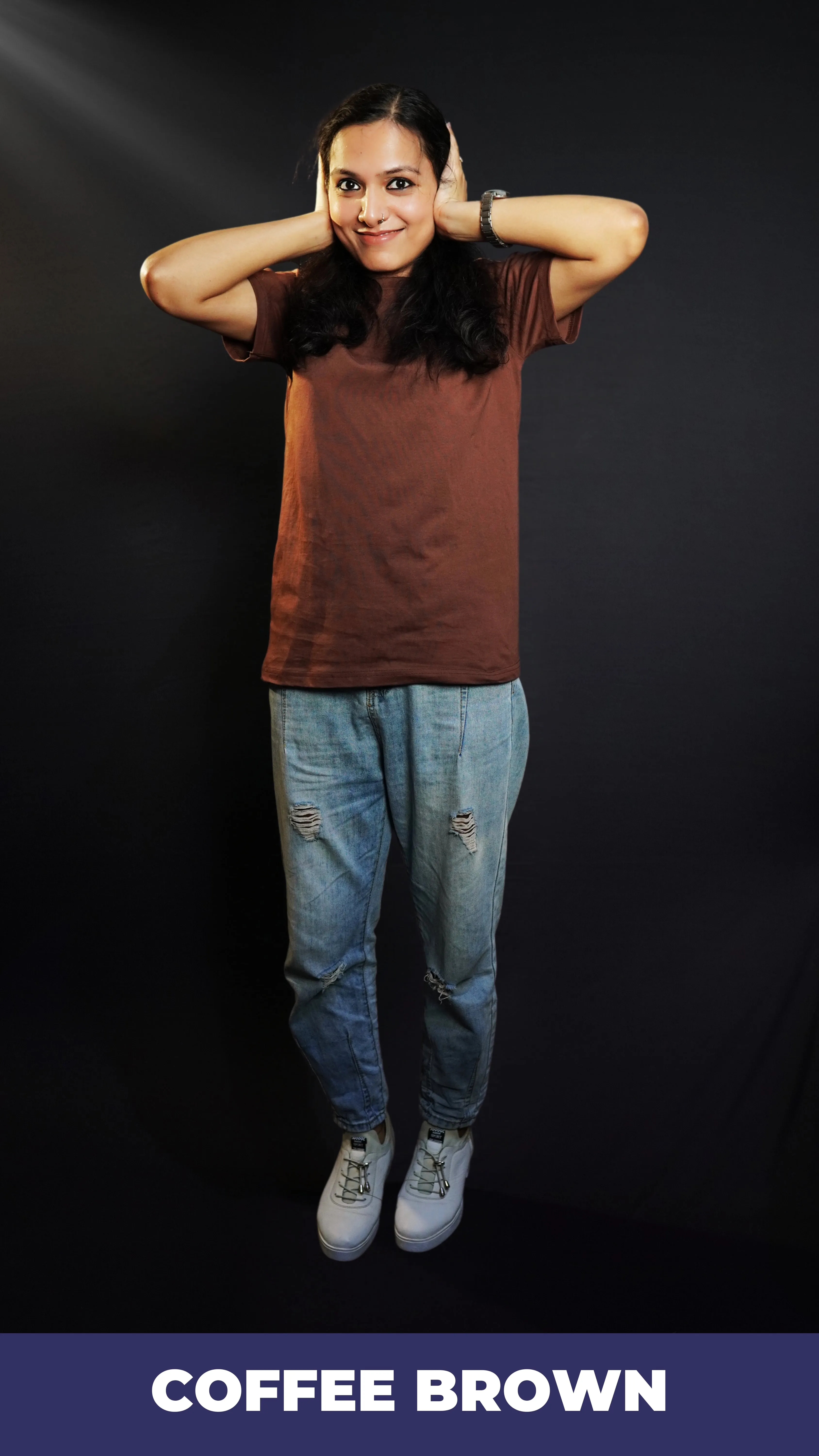 Unisex Coffee Brown T shirt