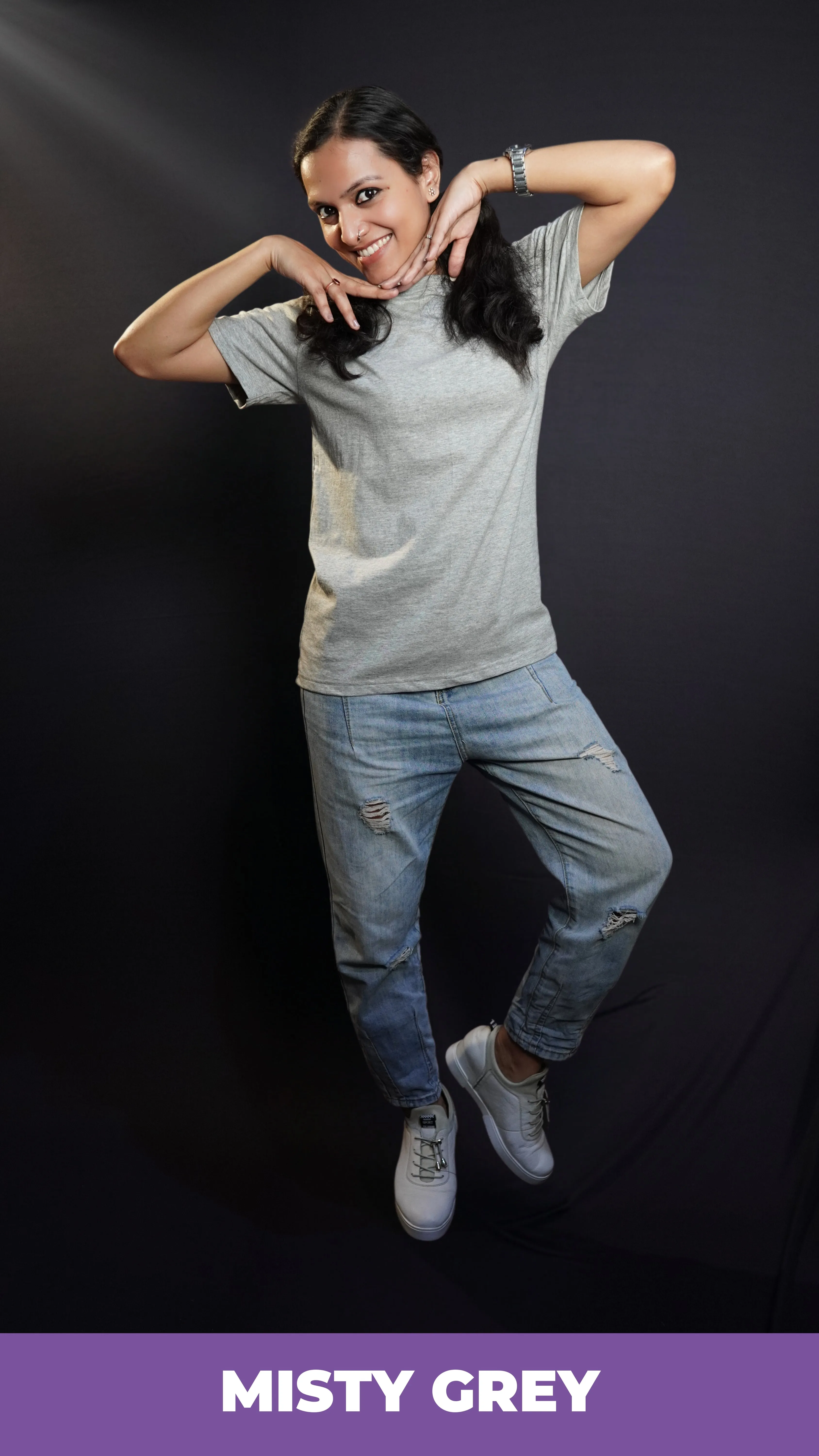 Unisex Misty Grey T shirt