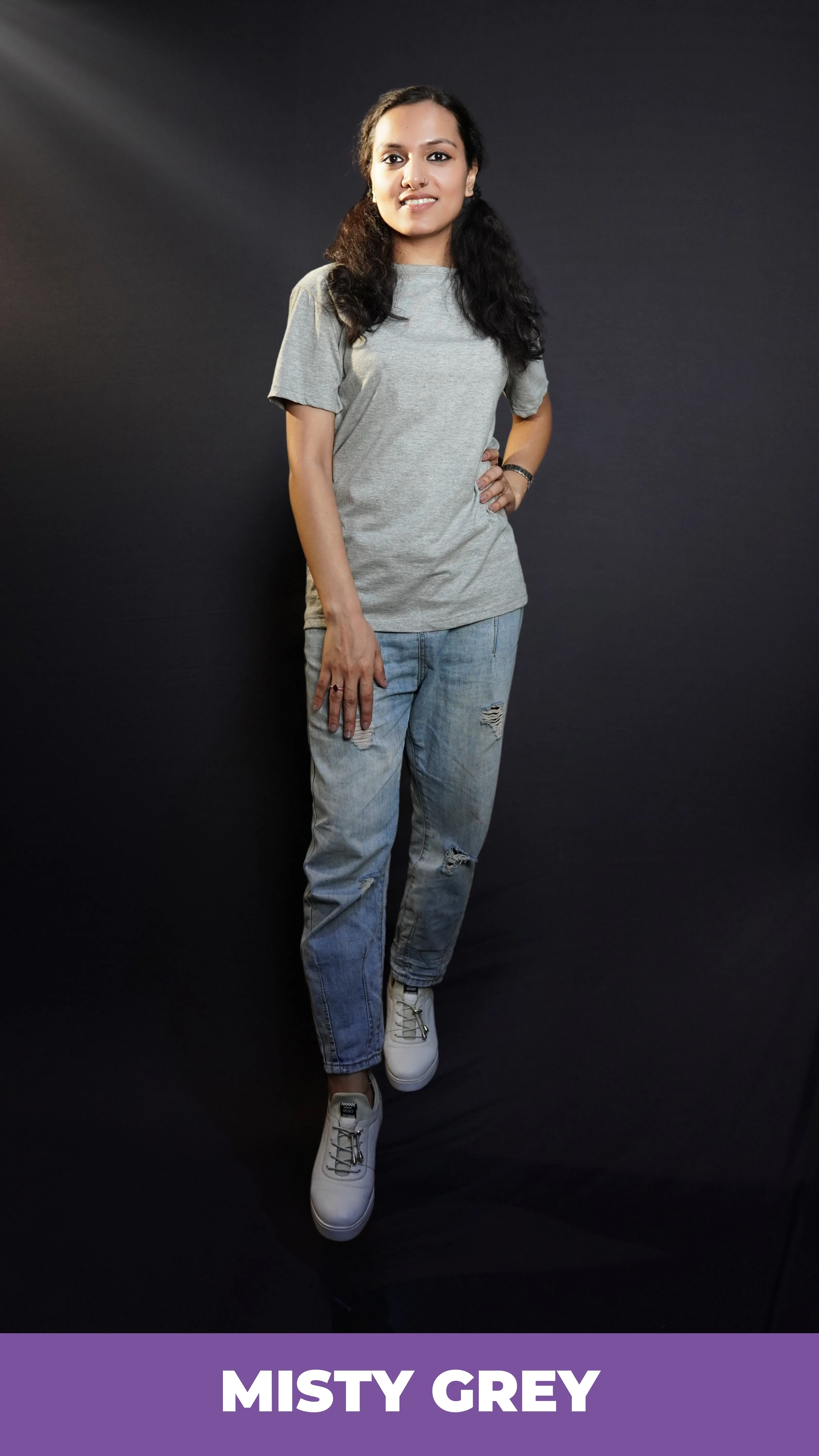 Unisex Misty Grey T shirt