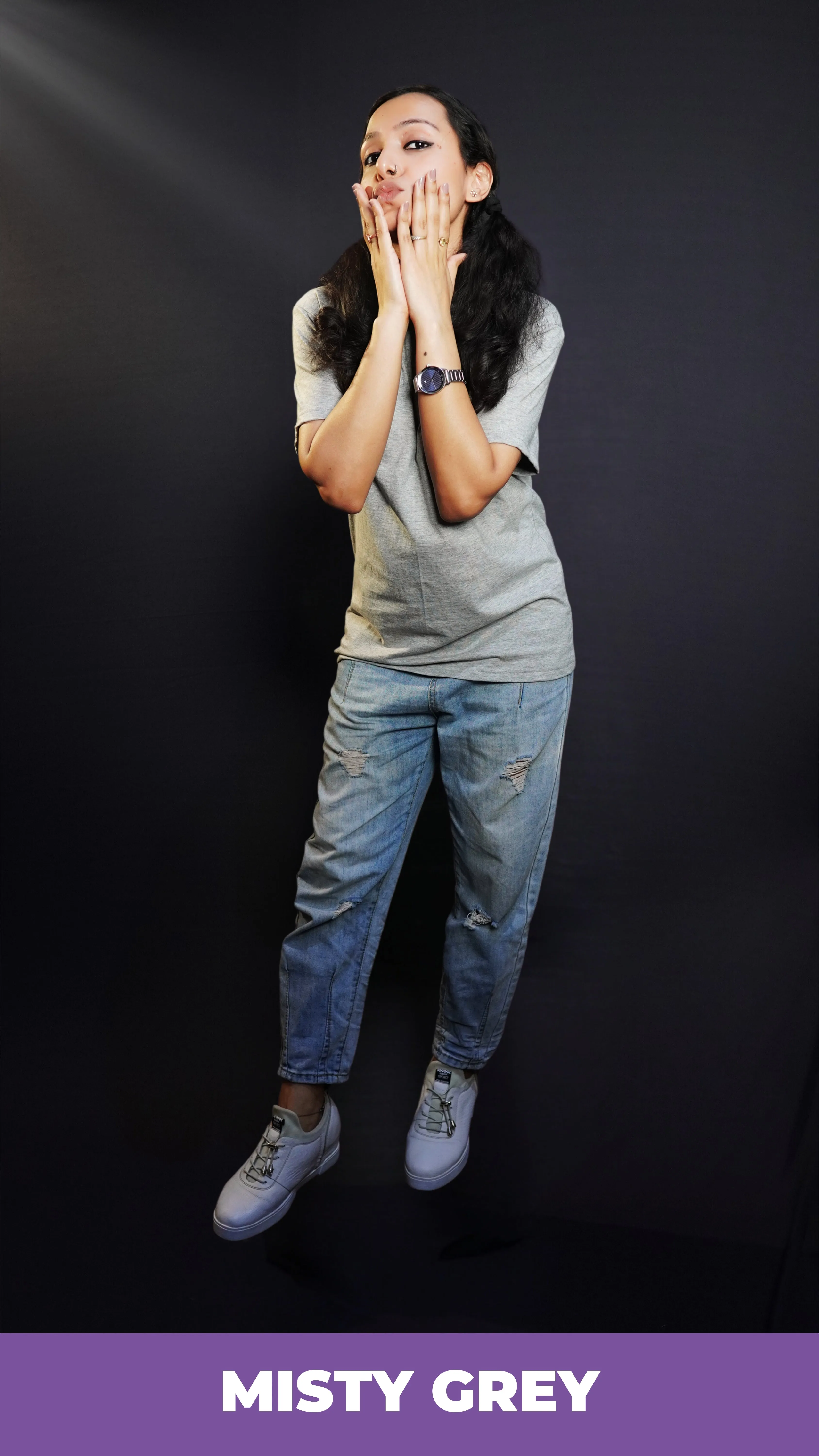 Unisex Misty Grey T shirt