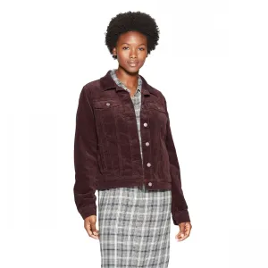 Universal Thread Women's Button Front Corduroy Jean Jacket