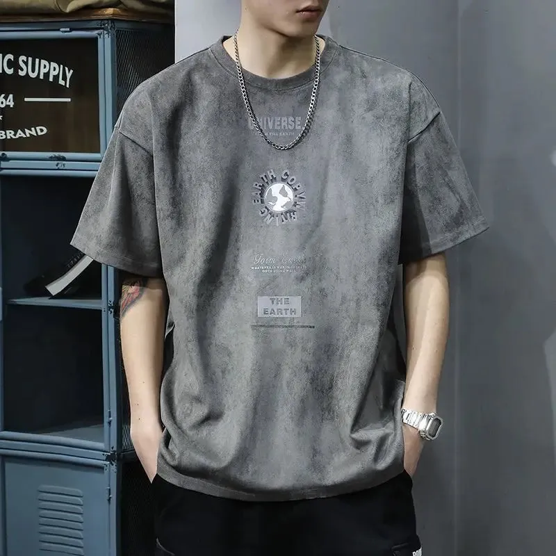UrbanVibe Vintage-Druck-T-Shirt