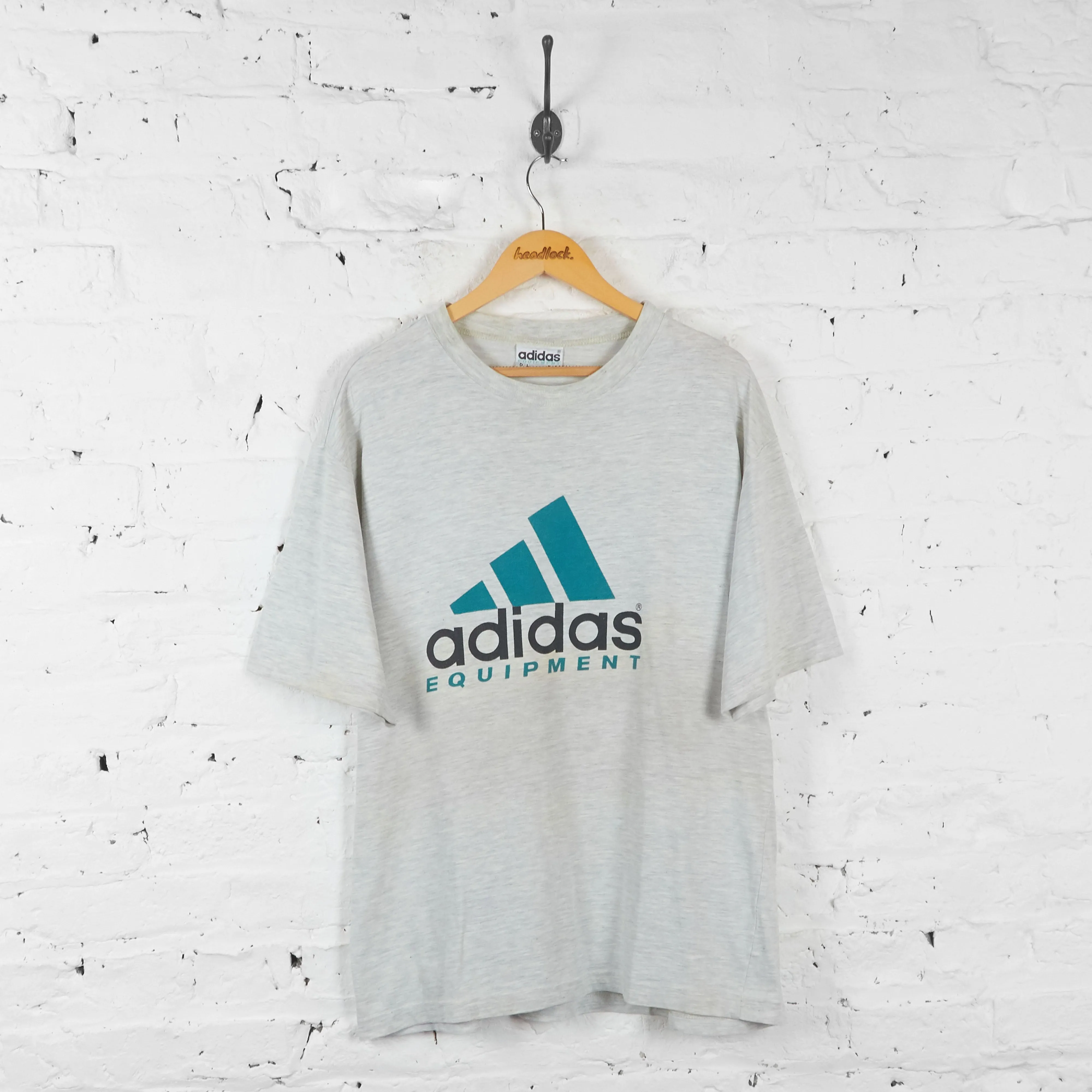 Vintage Adidas Equipment T-shirt - Grey - L