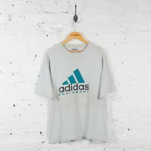 Vintage Adidas Equipment T-shirt - Grey - L