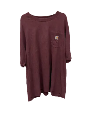 Vintage Carhartt  Maroon T-Shirt XX Large