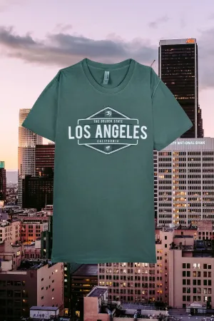Vintage Los Angeles T-shirt - Pine Green