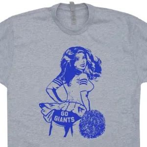 Vintage New York Giants T Shirt New York Giants Shirt Cheerleader Shirt Retro Giants Logo