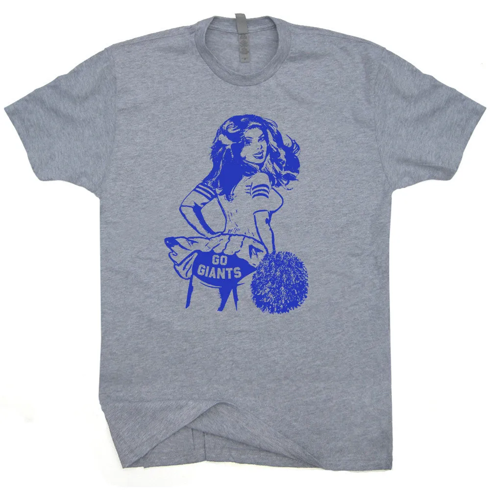 Vintage New York Giants T Shirt New York Giants Shirt Cheerleader Shirt Retro Giants Logo