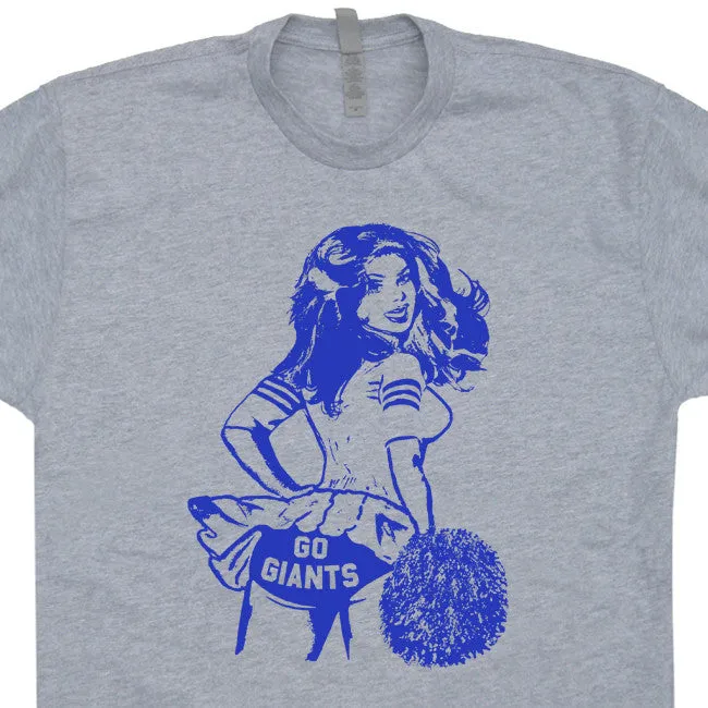 Vintage New York Giants T Shirt New York Giants Shirt Cheerleader Shirt Retro Giants Logo