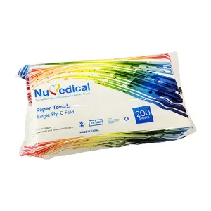 Virgin Paper Towel - C Fold, 200pcs x 30 bags/case, 992734