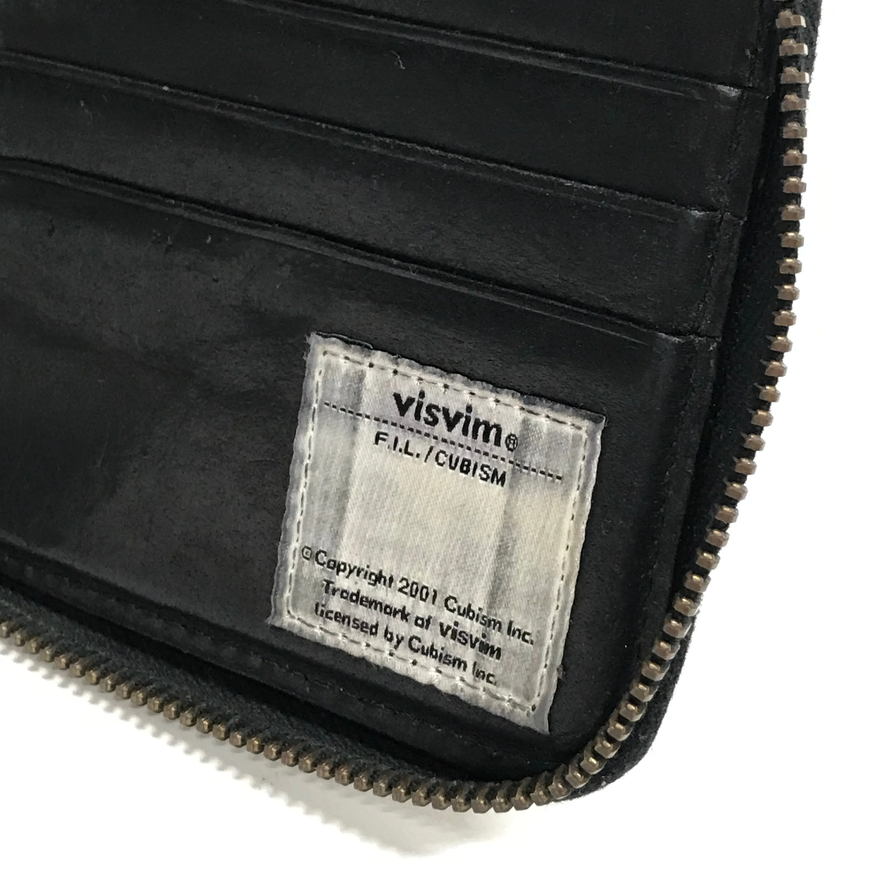 Visvim Leather Bi-Fold Zip Wallet