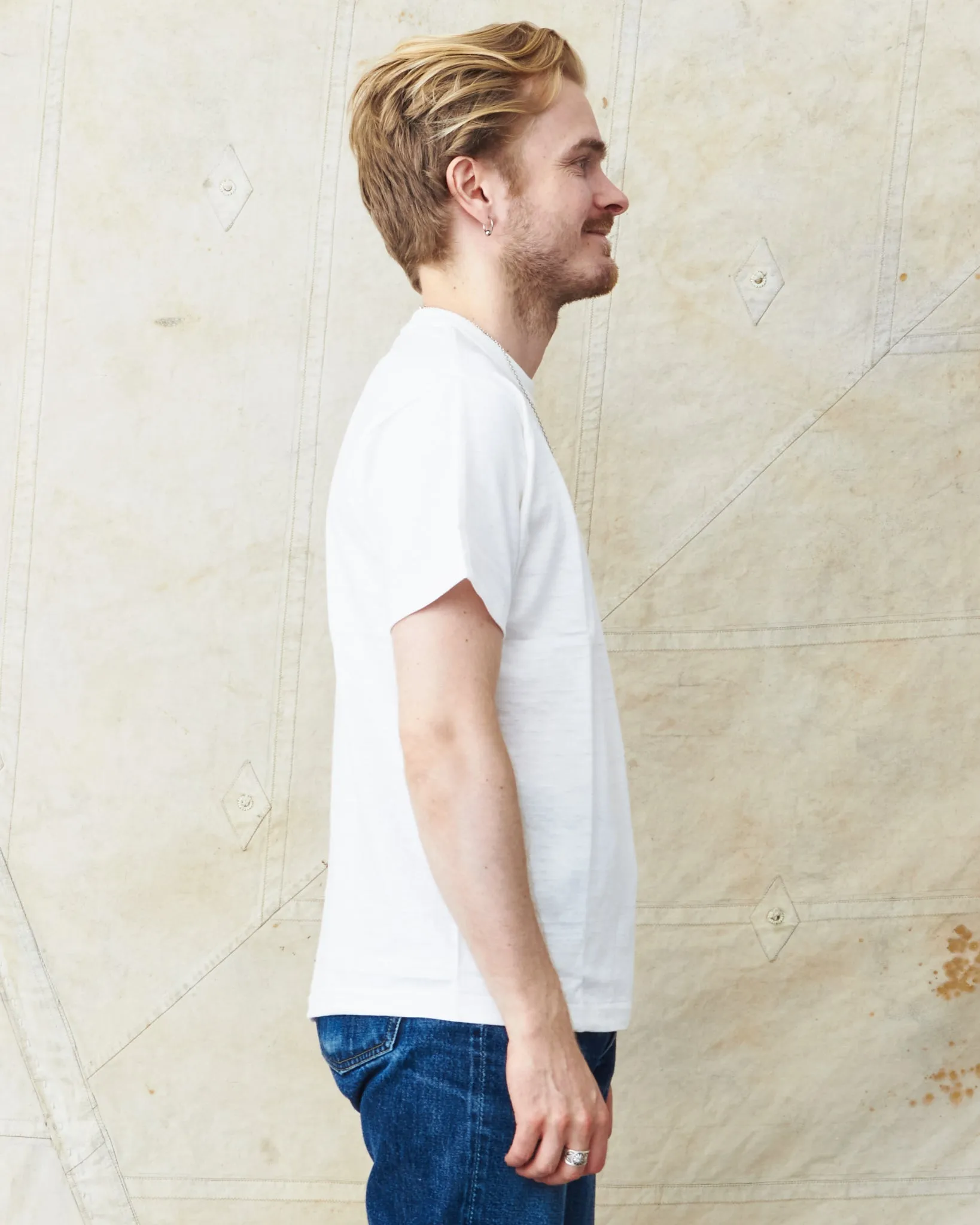 Warehouse & Co. Lot 4601 Plain T-shirt Off White