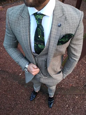 Warrick - Green 3 Piece Suit