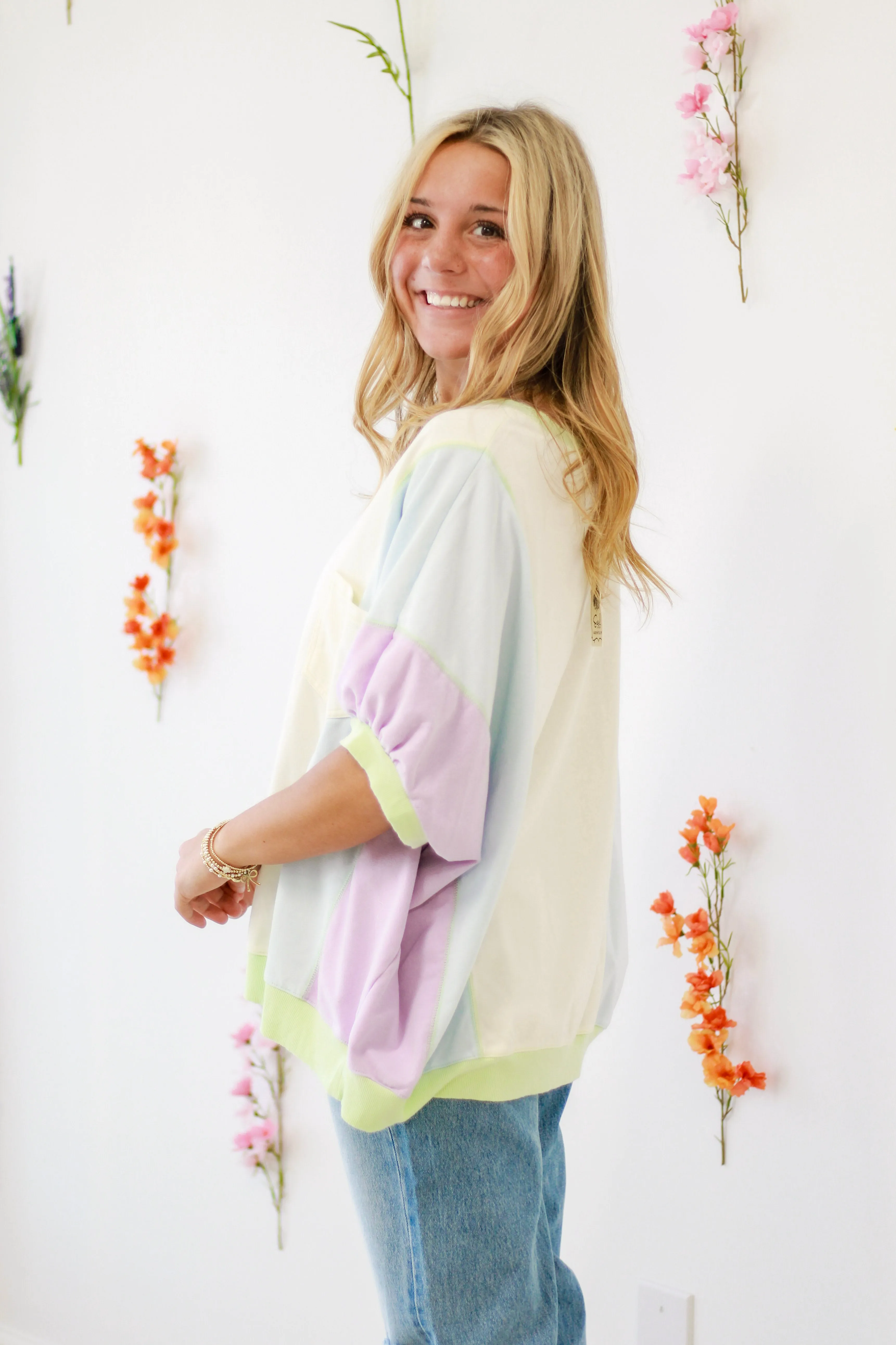 Watercolor Color Block Top