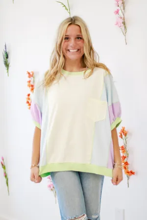 Watercolor Color Block Top