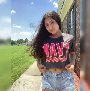 Wavy | Heather Dark Gary Crop Top Tee