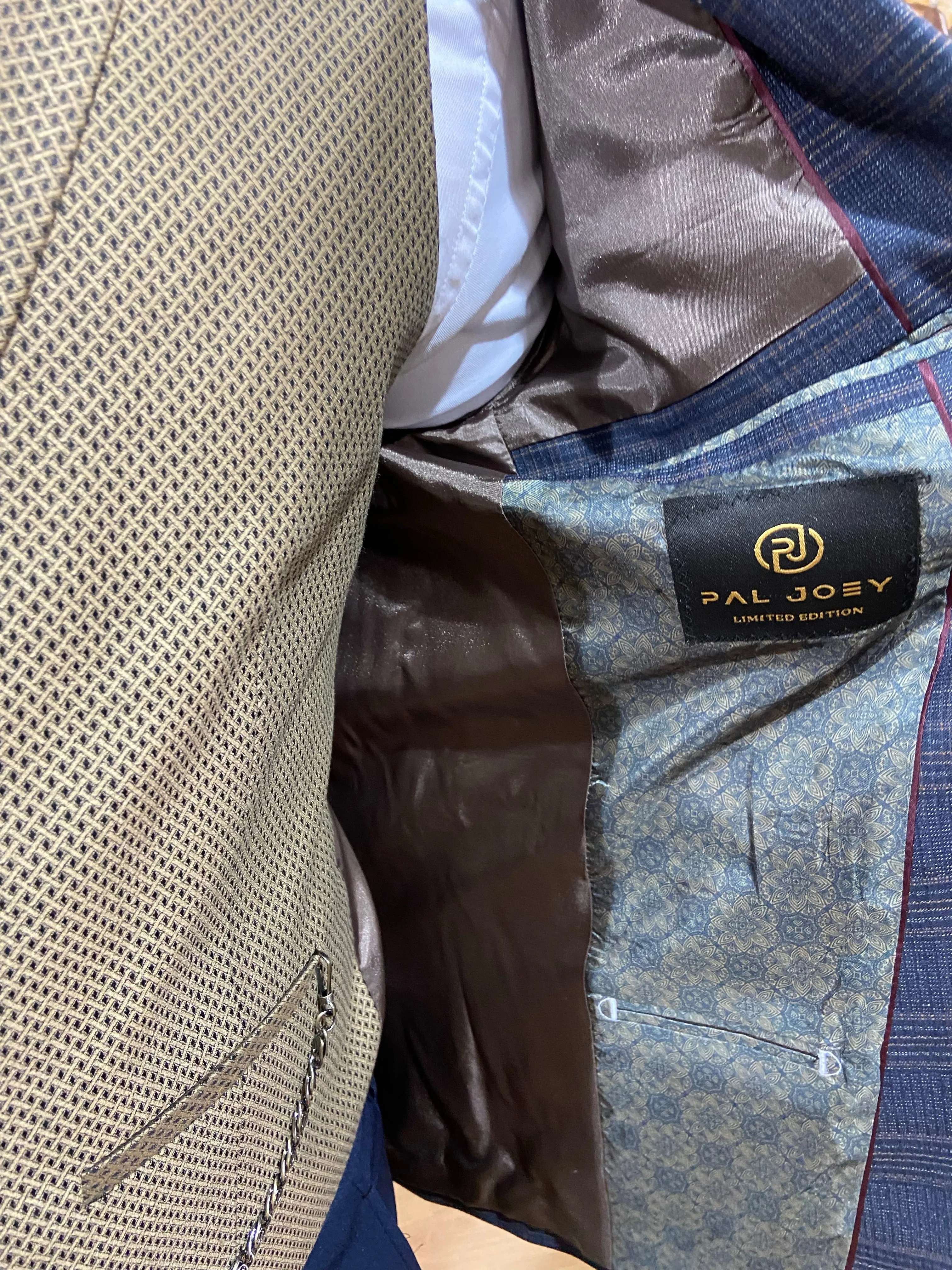 Wesley - Navy/Beige 3 Piece Suit