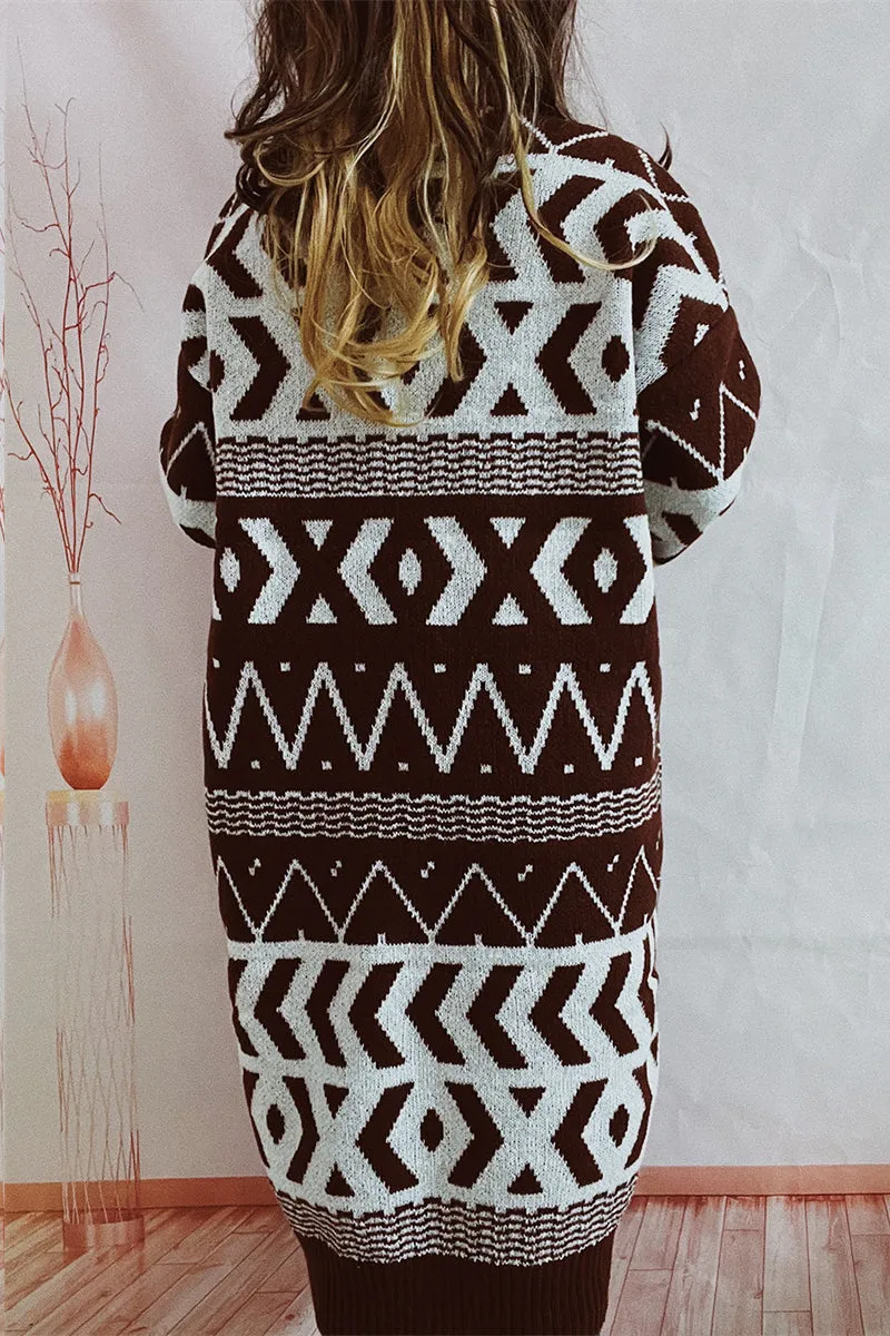 WH637 Crochet Button Cardigan Sweater