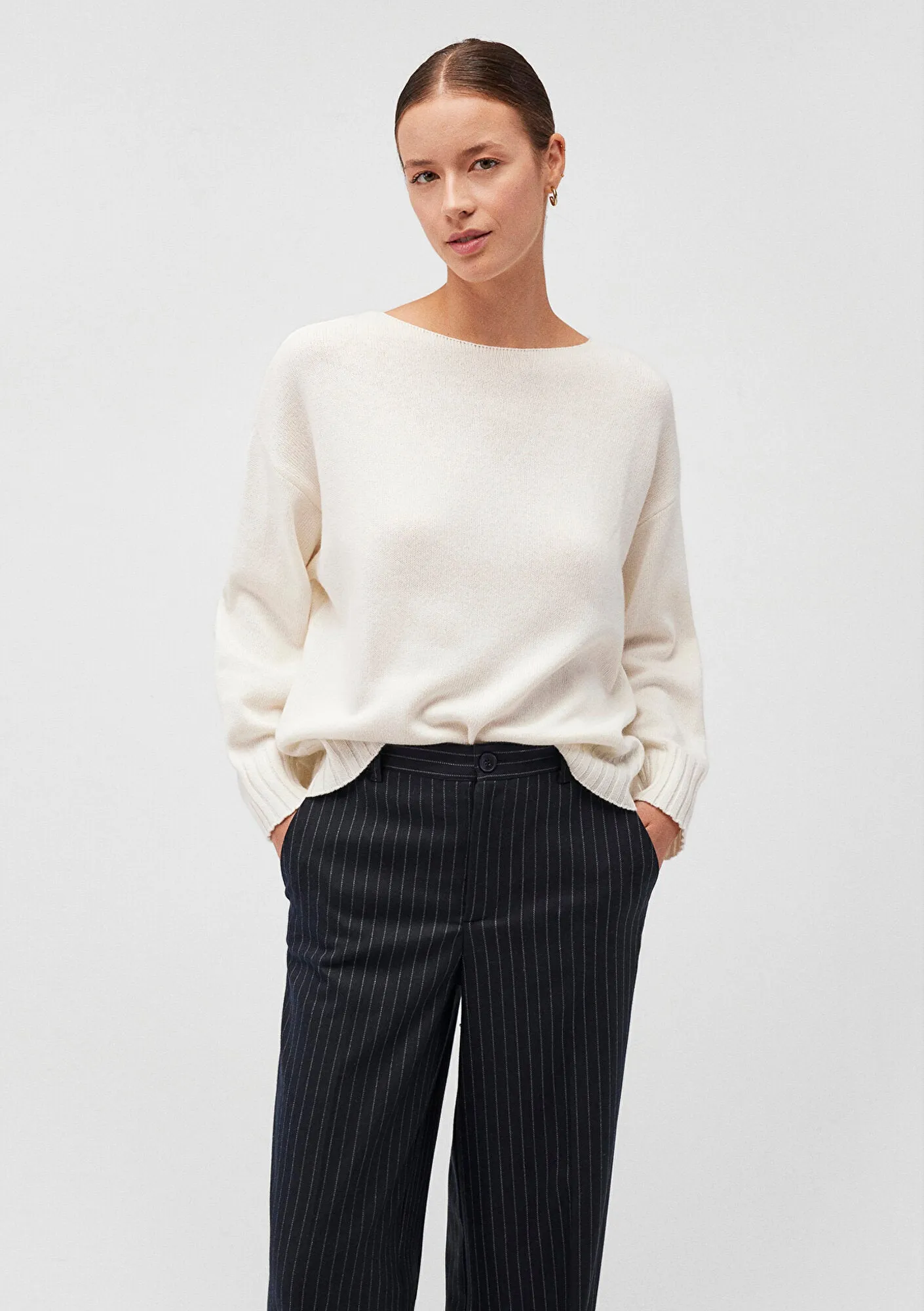 White Crewneck Sweater