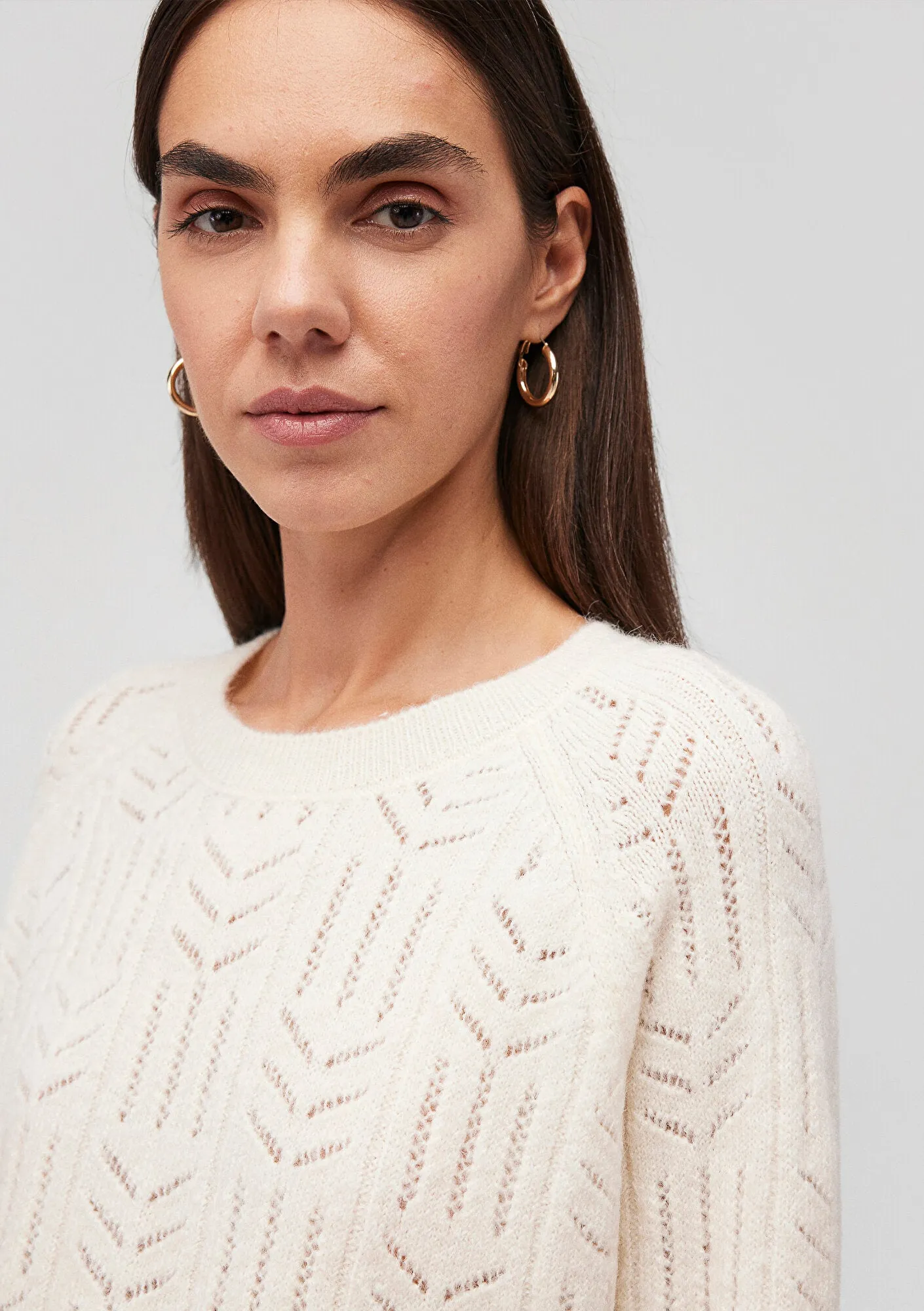 White Crewneck Sweater