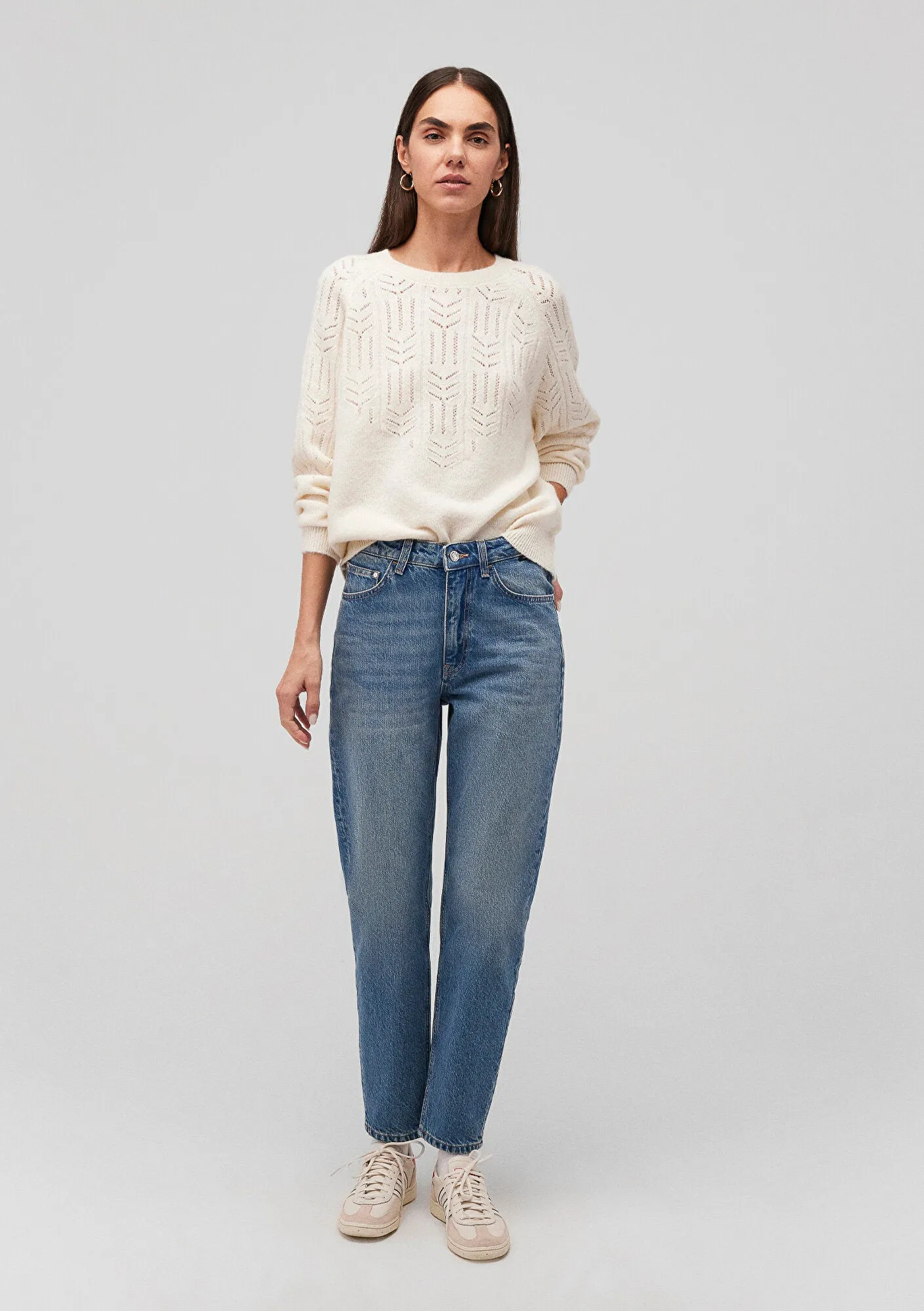 White Crewneck Sweater