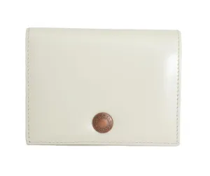 White Leather Bifold Wallet