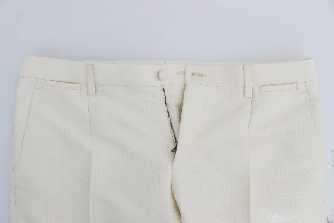White Slim Double Breasted 3 Piece Suit