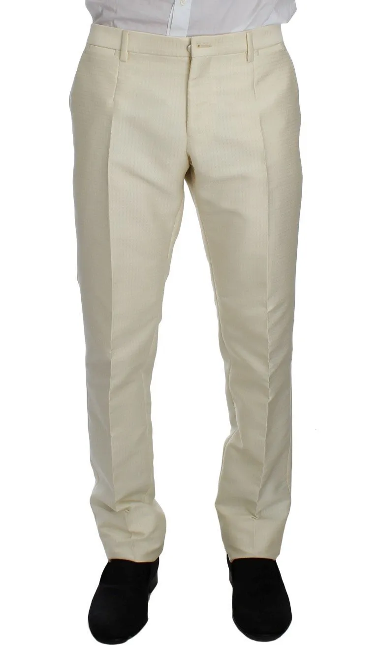 White Slim Double Breasted 3 Piece Suit