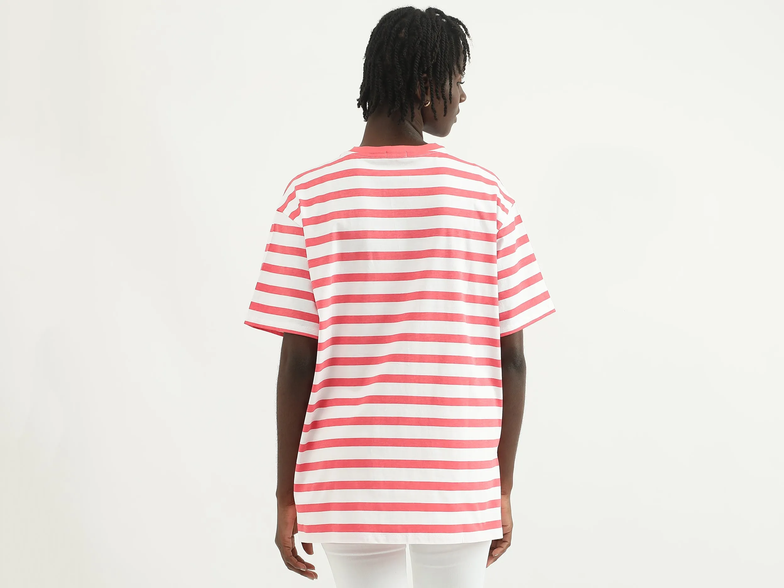 Women Striped Round Neck T-shirt