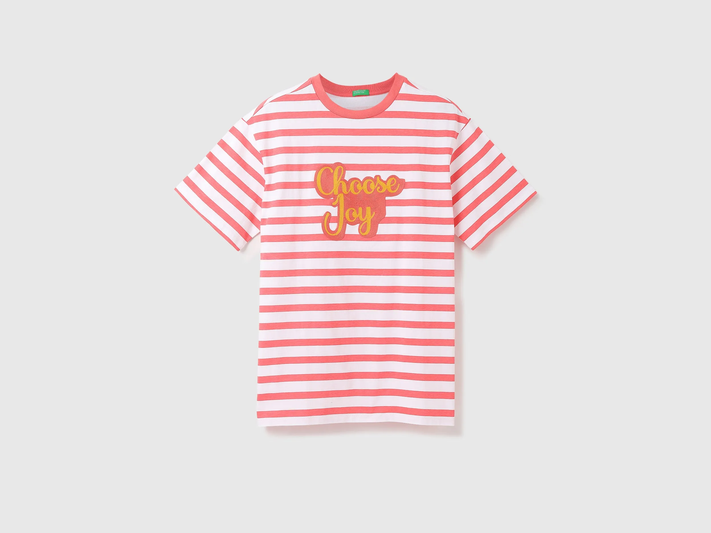 Women Striped Round Neck T-shirt