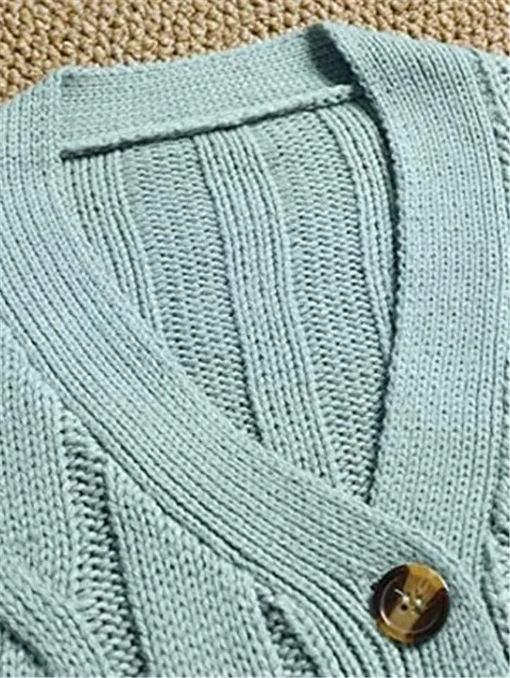 Women's Button Down Sweater Cardigan with Pockets