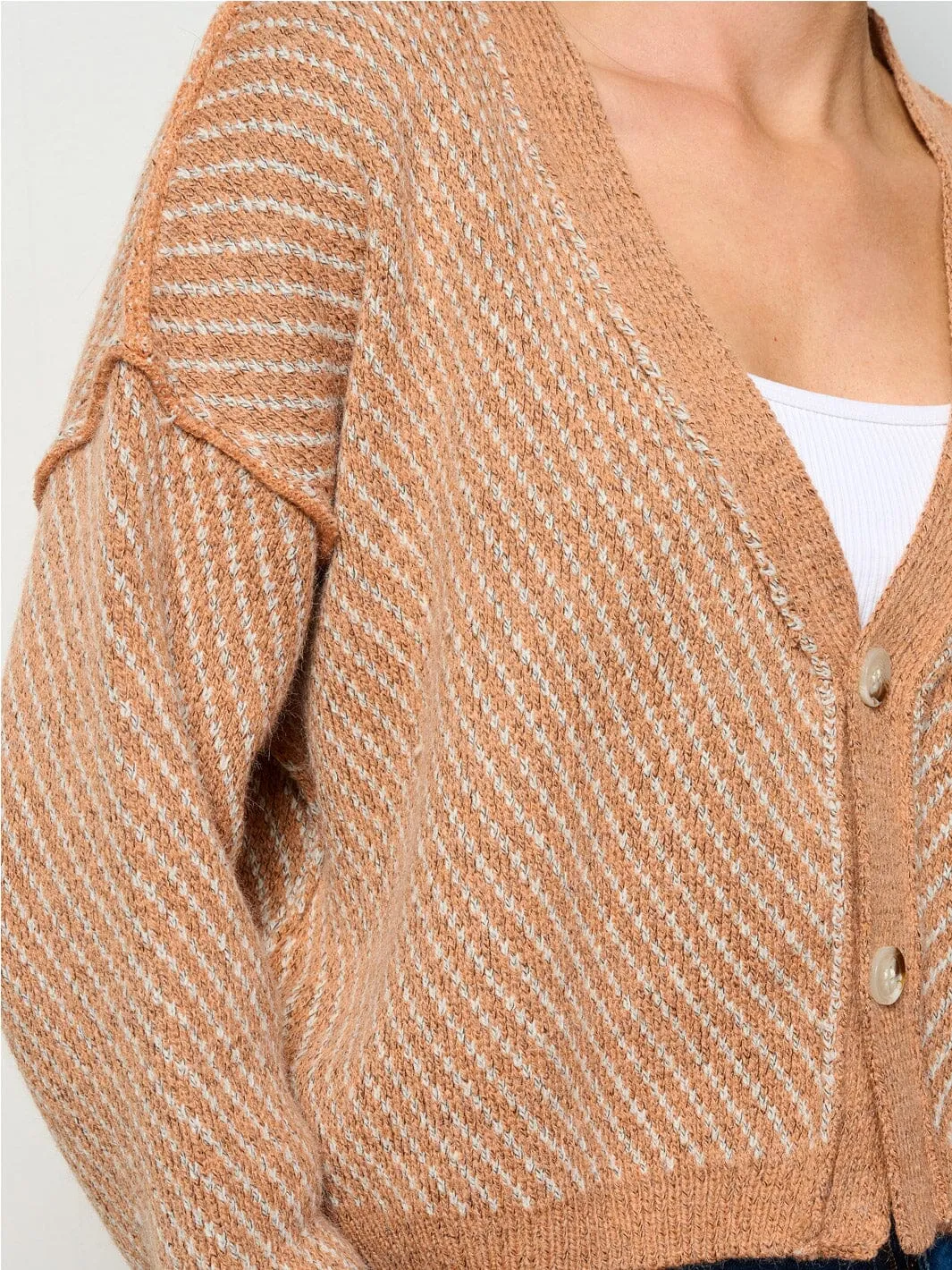 WOMEN'S LONG SLEEVE BUTTON UP CARDIGAN SWEATER