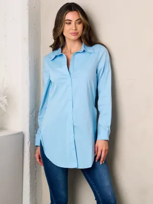WOMEN'S LONG SLEEVES BUTTON UP BLOUSE TOP