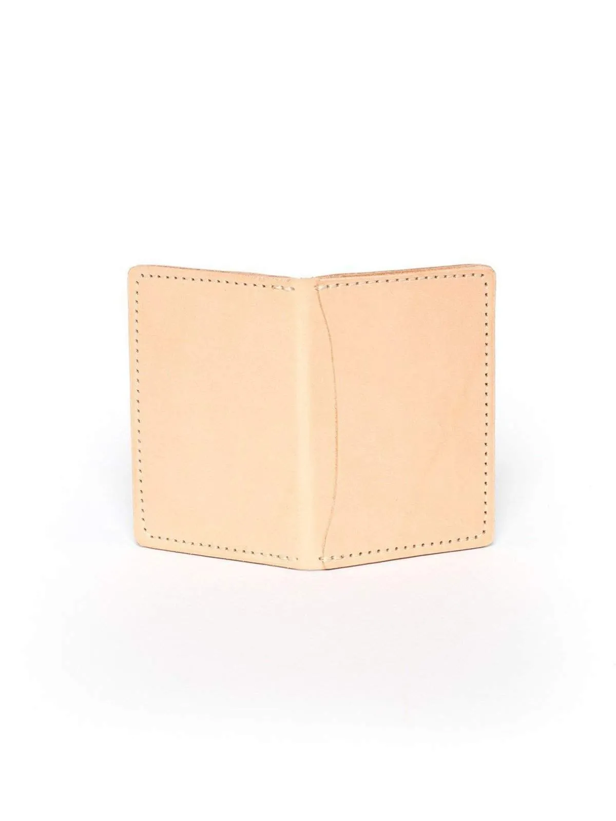 Wood&Faulk Front Pocket Natural Vegetable Tan Wallet