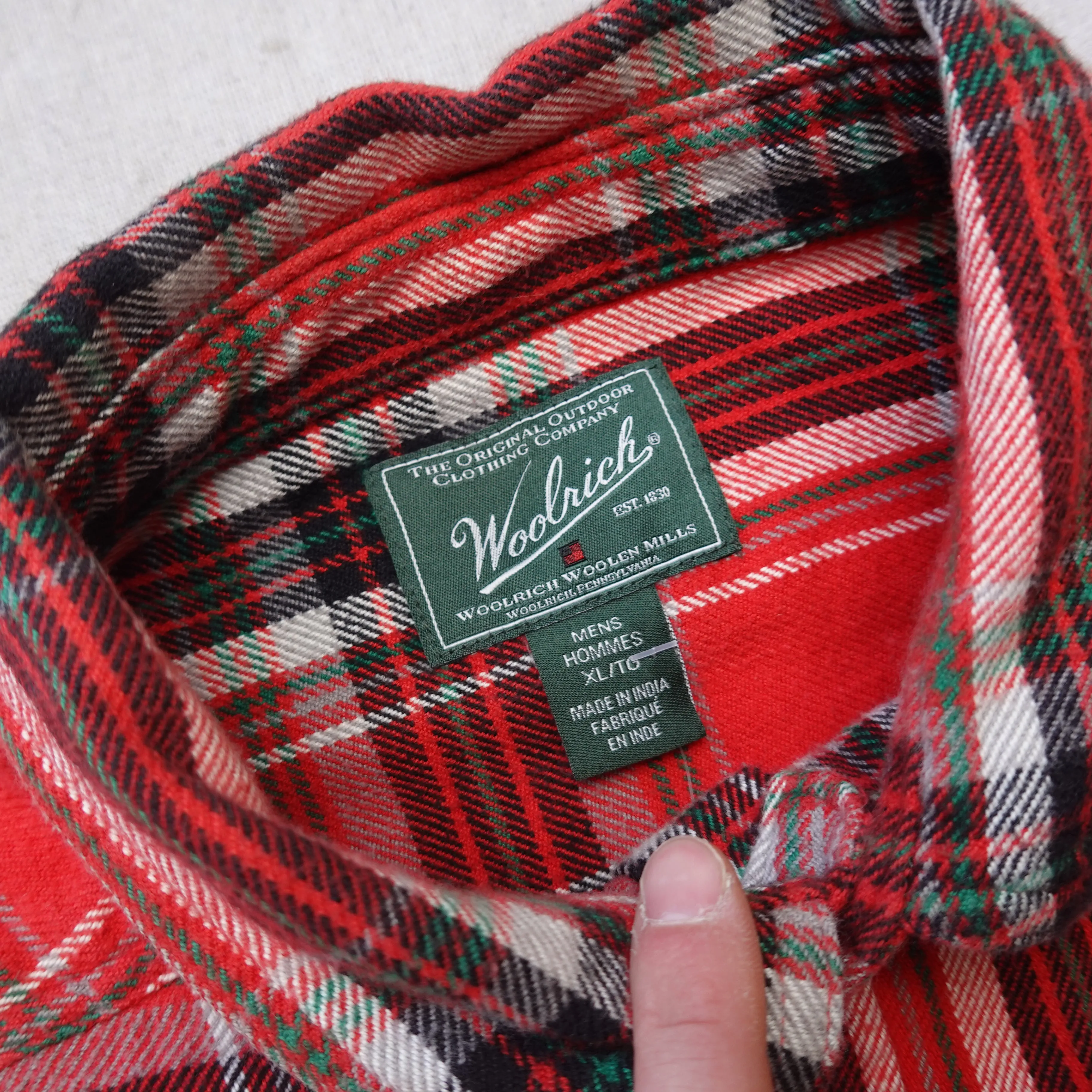 Woolrich Plaid Heavy Flannel - Size XL