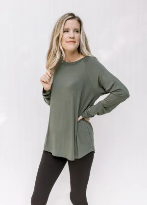 X Olive Bamboo Top