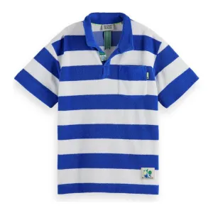 Yarn-Dyed Striped Towelling Polo