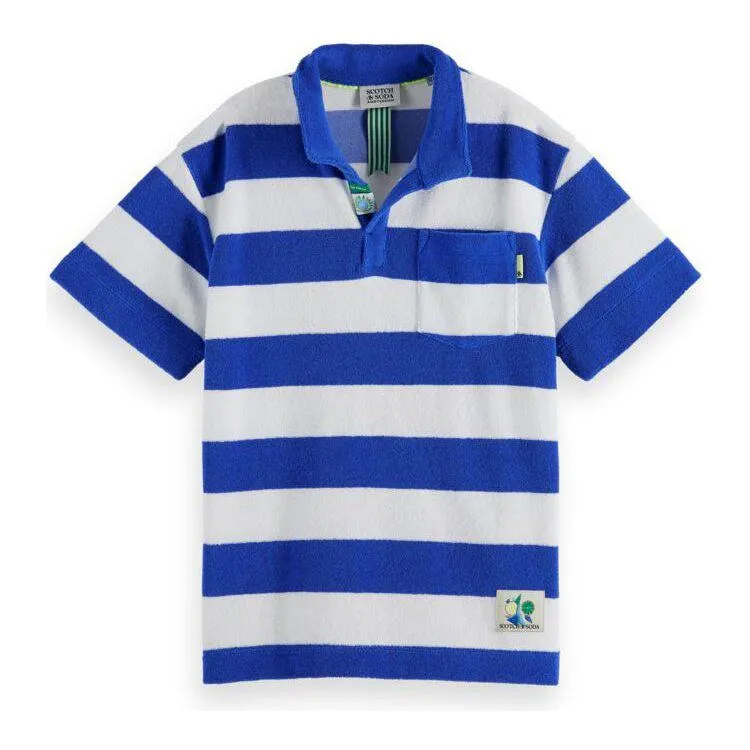 Yarn-Dyed Striped Towelling Polo
