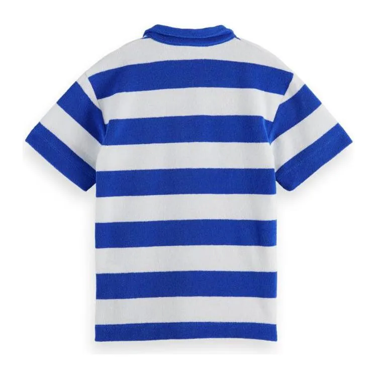 Yarn-Dyed Striped Towelling Polo