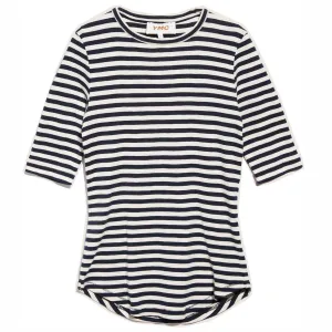 YMC Charlotte S/S Top Navy / White