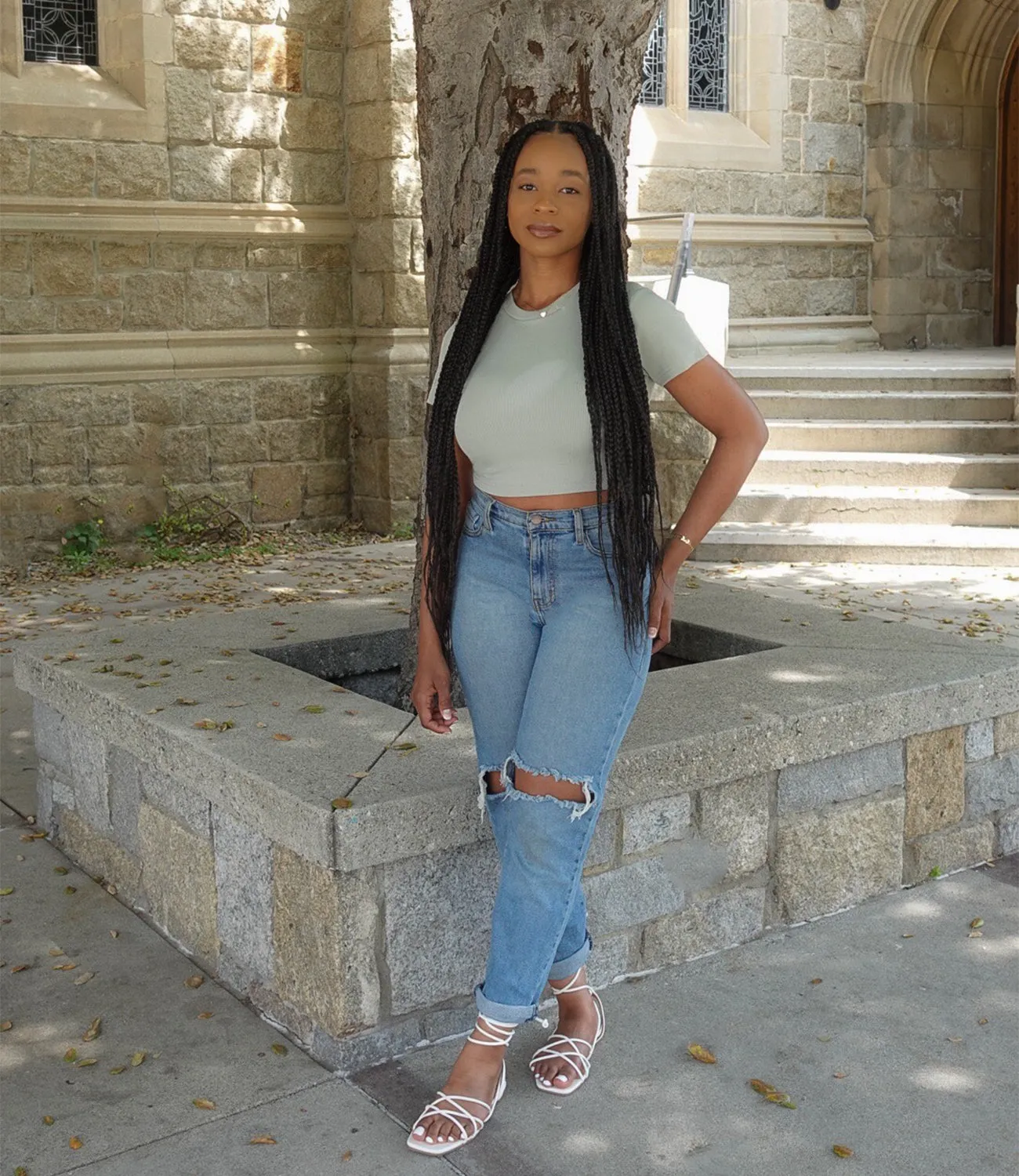 Zane Everyday Basic Top(Sage)